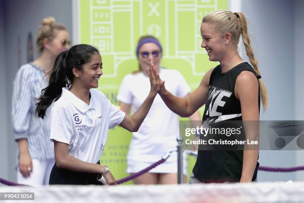 Rising Star Katie Swan was at Womens Tennis Associations Tennis on the Thames event today to celebrate women who are shaping the world through...