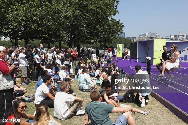 Nine-time Grand Slam champion Monica Seles attended the Womens Tennis Associations Tennis on the Thames event to celebrate the women shaping the...