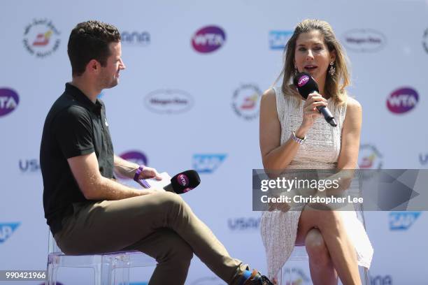 Nine-time Grand Slam champion Monica Seles attended the Womens Tennis Associations Tennis on the Thames event to celebrate the women shaping the...