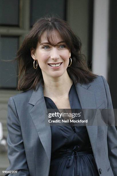 Samantha Cameron leaves her home on May 12, 2010 in London, England.