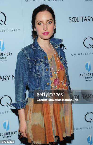 Actress Zoe Lister-Jones attends the premiere of "Solitary Man" at Cinema 2 on May 11, 2010 in New York City.