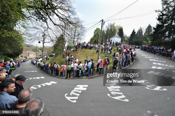 Fleche Wallonne Illustration Illustratie, Mur De Huy, Landscape Paysage Landschap, Public Publiek Spectators /Charleroi - Huy , Hoei, Waalse Pijl ,...