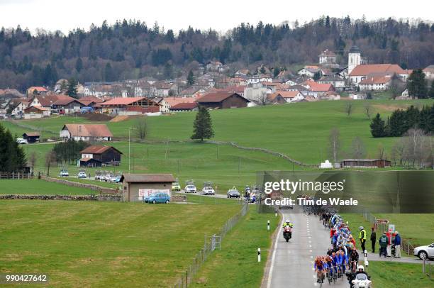 Tour De Romandie, Stage 1Illustratie Illustration, Rain Pluie Regen, Landscape Paysage Landschap, Forest Bois Bos /Morges - Saignel?Gier , Rit Etape,...