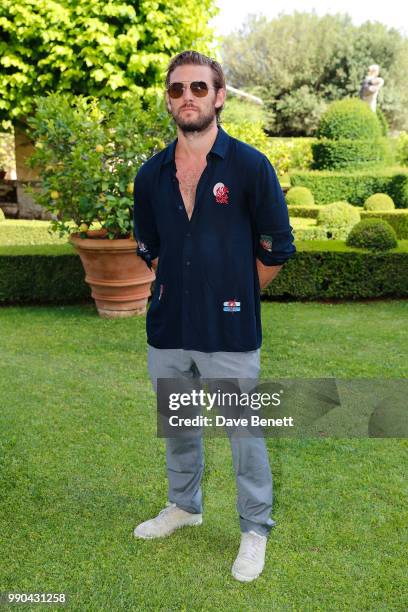 Alex Pettyfer attends Rosetta Getty's third annual Tuscany weekend at Villa Cetinale on July 2, 2018 in Italy.