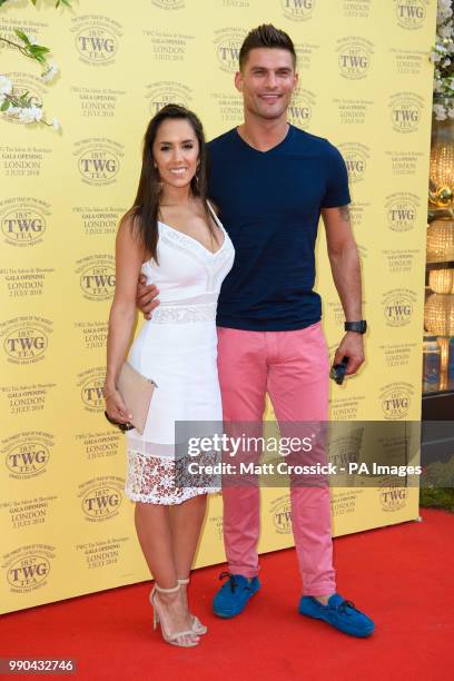 Janette Manrara and Aljaz Skorjanec attending the TWG Tea Gala Event in Leicester Square, London. PRESS ASSOCIATION Photo. Picture date: Monday July...