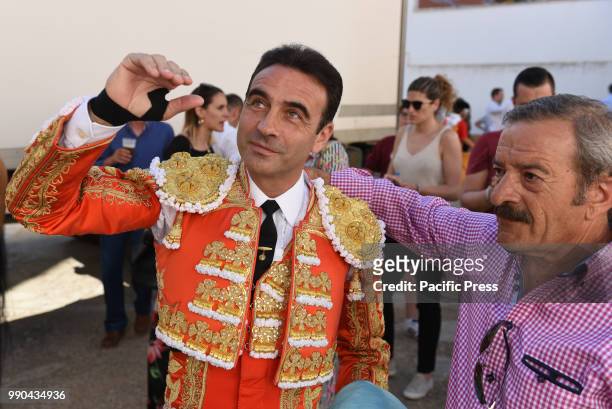 Spanish bullfighter Enrique Ponce poses for a picture at the 'La Chata' bullring in Soria, north of Spain.