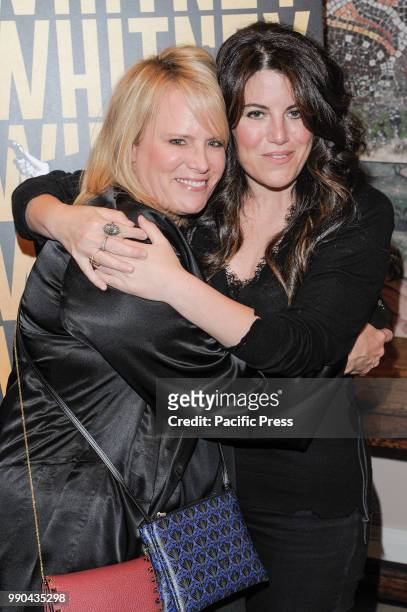 Lisa Erspamer and Monica Lewinsky attend Whitney New York Screening at the Whitby Hotel.