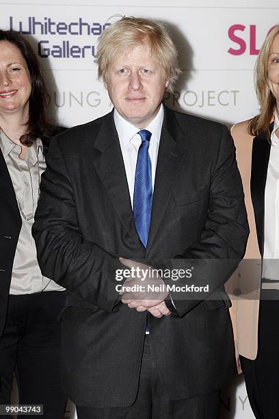 London Mayor Boris Johnson attends a photocall to launch the Louis Vuitton Young Arts Project at Royal Academy of Arts on May 12, 2010 in London,...