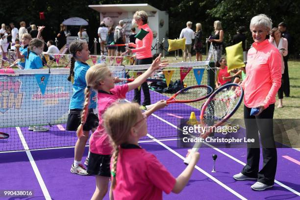 Judy Murray, OBE attended the Womens Tennis Associations Tennis on the Thames event to celebrate the women shaping the world through their...