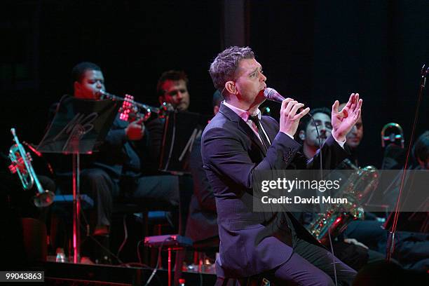 Michael Buble performs at the Liverpool Echo Arena on May 11, 2010 in Liverpool, England.