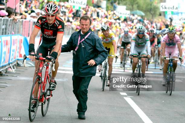 Giro D?Italia, Stage 5Arrival, Perez Sanchez Francisco , Ricco' Riccardo , Pietropolli Daniele , Pellizotti Franco Pink Jersey /Zbelvedere Marittimo...