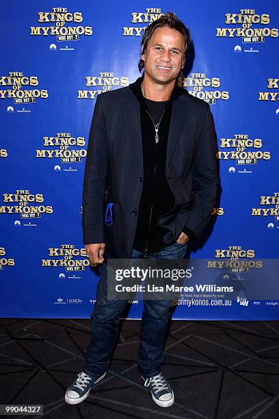 Singer Jon Stevens attends the premiere of "The Kings of Mykonos: Wog Boy 2" at Event Cinemas Bondi Junction on May 12, 2010 in Sydney, Australia.