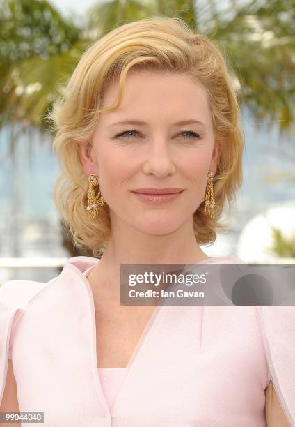 Actress Cate Blanchett attends the "Robin Hood" Photocall at the Palais des Festivals during the 63rd Annual Cannes Film Festival on May 12, 2010 in...
