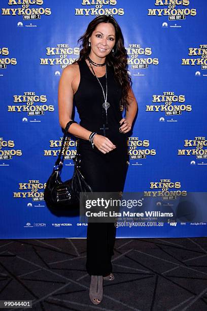 Tania Zaetta attends the premiere of "The Kings of Mykonos: Wog Boy 2" at Event Cinemas Bondi Junction on May 12, 2010 in Sydney, Australia.