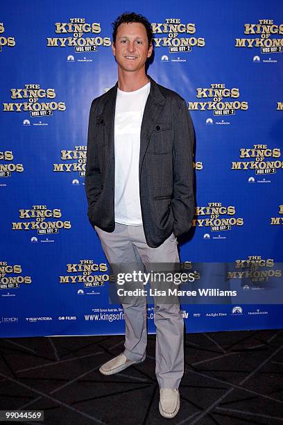 Dean Gladstone attends the premiere of "The Kings of Mykonos: Wog Boy 2" at Event Cinemas Bondi Junction on May 12, 2010 in Sydney, Australia.
