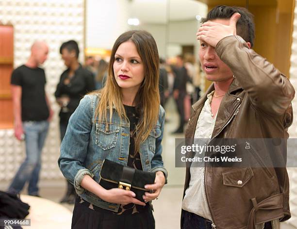 Designer Phillip Lim and actress Rachel Bilson attend the 3.1 Phillip Lim Men's Fall 2010 preview dinner on May 11, 2010 in West Hollywood,...