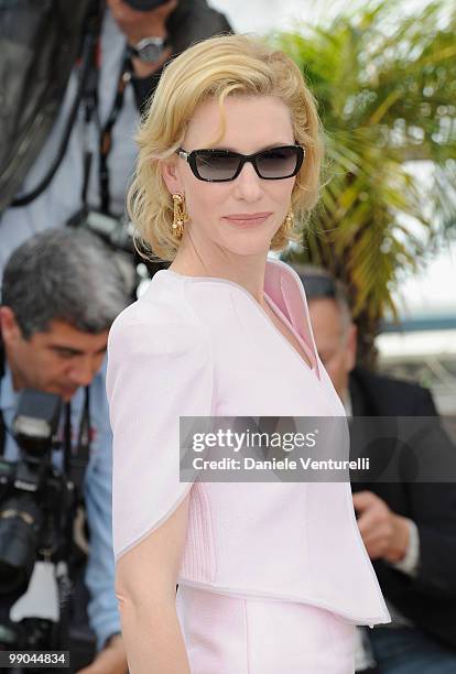 Actress Cate Blanchett attends the 'Robin Hood' Photocall held at the Palais Des Festivals during the 63rd Annual International Cannes Film Festival...