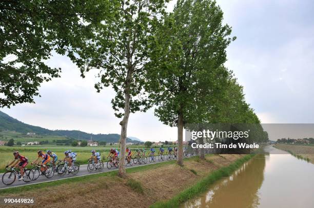 Giro D'Italia, Stage 13Illustration Illustratie , Peleton Peloton, Forest Bois Bos, River Rivier Canal Kanaal, Landscape Paysage Landschap /Modena -...