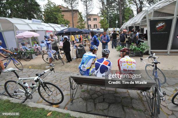 Giro D'Italia, Stage 11Illustration Illustratie, Giro Village, Mangel Laurent , Levarlet Guillaume , Hartmann Nicolas /Urbania - Cesena , Tour Of...