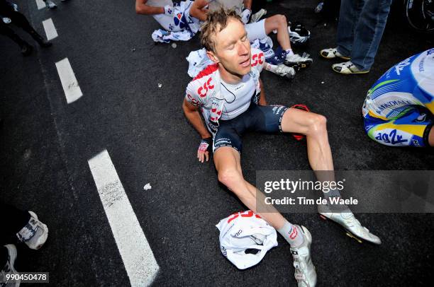 Giro D'Italia, Stage 14Arrival, Jens Voigt , Exausted Epuiser Uitgeput, Tired Fatigu? Moe /Verona - Alpe Di Pampeago, Val Di Fiemme Tour Of Italy,...