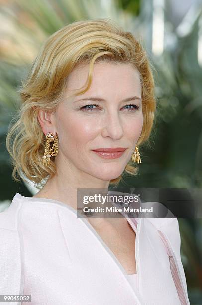 Actress Cate Blanchett attends the 'Robin Hood' Photocall held at the Palais Des Festivals during the 63rd Annual International Cannes Film Festival...