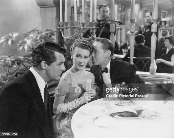 British-American actor Cary Grant stars with Betsy Drake and Franchot Tone , in the film 'Every Girl Should Be Married', 1948. Grant and Drake were...
