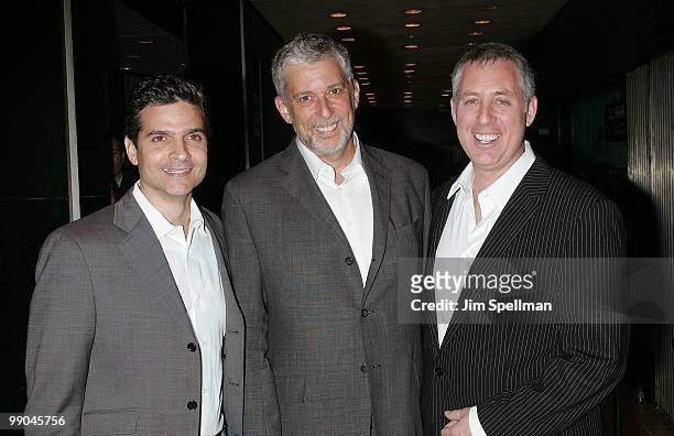 Director David Levien, Producer Paul Schiff and Director Brian Koppelman attends the premiere of "Solitary Man" at Cinema 2 on May 11, 2010 in New...