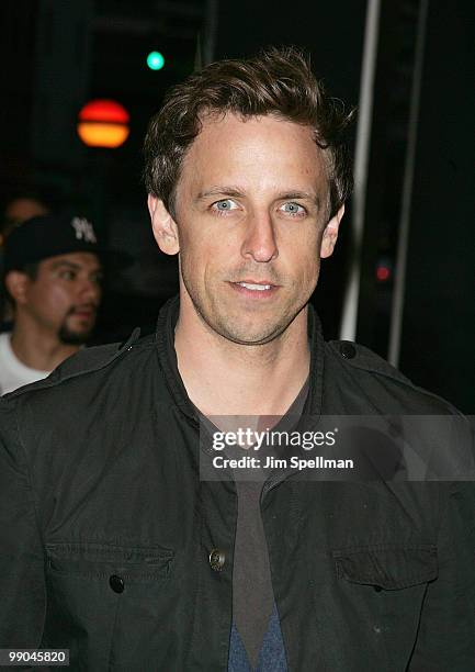 Actor Seth Meyers attends the premiere of "Solitary Man" at Cinema 2 on May 11, 2010 in New York City.