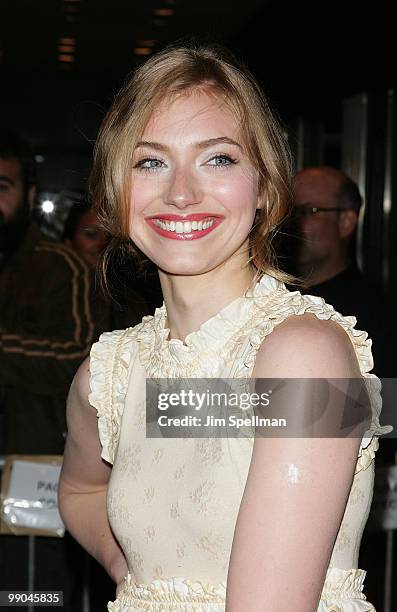 Actress Imogen Poots attends the premiere of "Solitary Man" at Cinema 2 on May 11, 2010 in New York City.