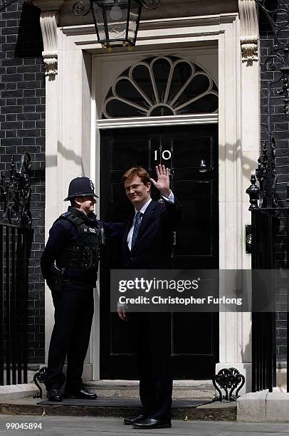 Scottish secretary Danny Alexander arrives in Downing Street on May 12, 2010 in London, England. After five days of negotiation a Conservative and...