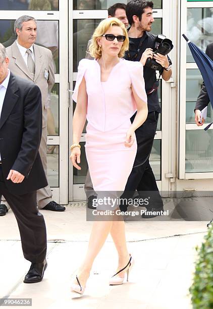 Actress Cate Blanchett attends the 'Robin Hood' Photocall held at the Palais Des Festivals during the 63rd Annual International Cannes Film Festival...