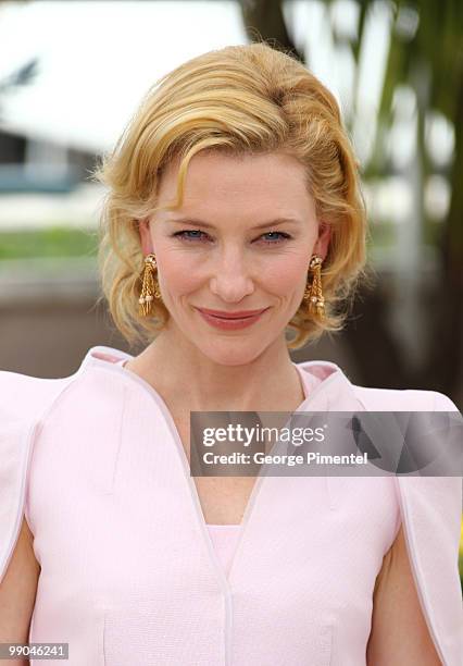 Actress Cate Blanchett attends the 'Robin Hood' Photocall held at the Palais Des Festivals during the 63rd Annual International Cannes Film Festival...