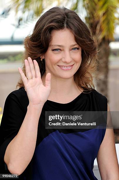 Jury member Giovanna Mezzogiorno attends the Jury Photocall at the Palais des Festivals during the 63rd Annual Cannes International Film Festival on...