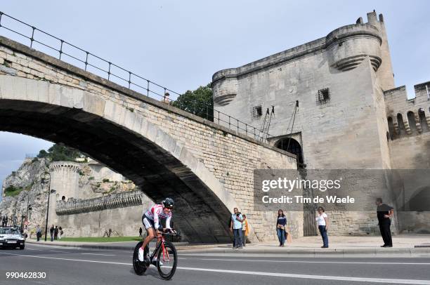 Dauphine Libere, Prologuenicki S?Rensen Sorensen , Illustration Illustratie, Avignon Castle Chateau Kasteel, Bridge Pont Brug , Le Pontet - Avignon...