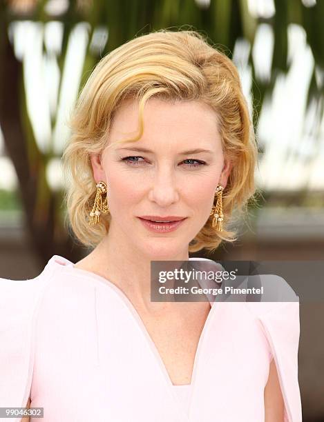 Actress Cate Blanchett attends the 'Robin Hood' Photocall held at the Palais Des Festivals during the 63rd Annual International Cannes Film Festival...