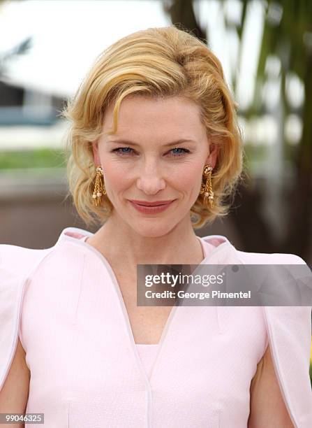 Actress Cate Blanchett attends the 'Robin Hood' Photocall held at the Palais Des Festivals during the 63rd Annual International Cannes Film Festival...