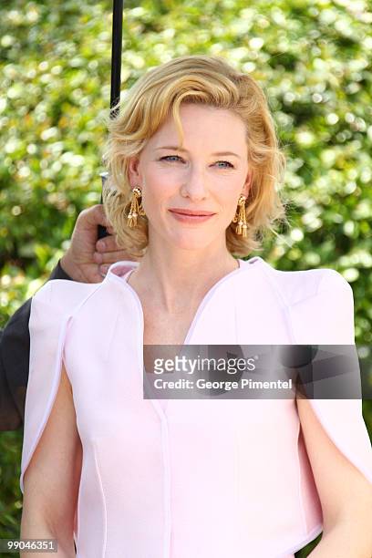 Actress Cate Blanchett attends the 'Robin Hood' Photocall held at the Palais Des Festivals during the 63rd Annual International Cannes Film Festival...