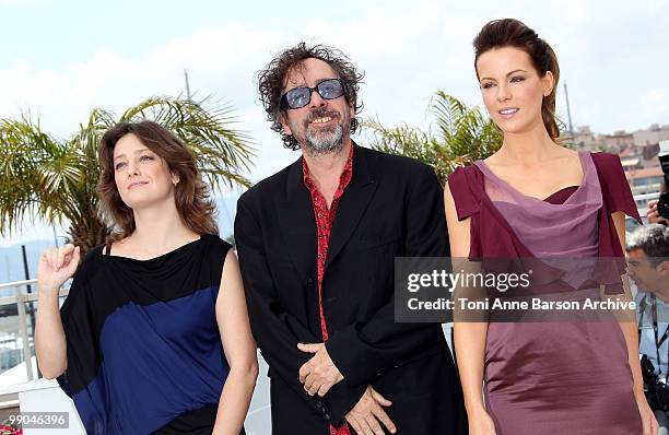 Jurors Giovanna Mezzogiorno, Tim Burton and Kate Beckinsale attend the Jury Photocall at the Palais des Festivals during the 63rd Annual Cannes...