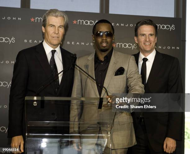 Chairman, President and CEO, Macy's, Terry Lundgren, Founder of Sean John, Sean "Diddy" Combs and Chief Merchandising Officer of Macy's Jeff Gennette...