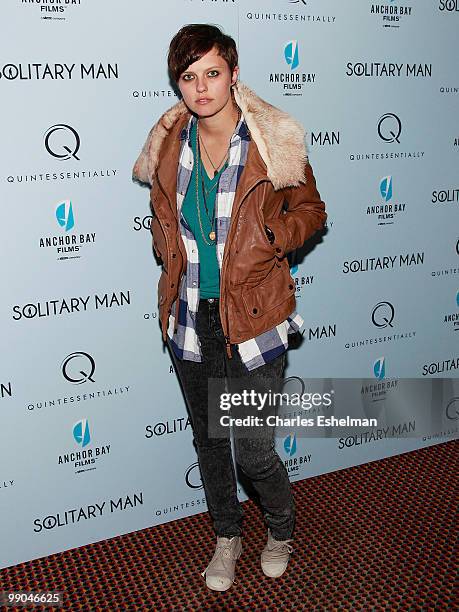 Personality Kim Stolz attends the premiere of "Solitary Man" at Cinema 2 on May 11, 2010 in New York City.