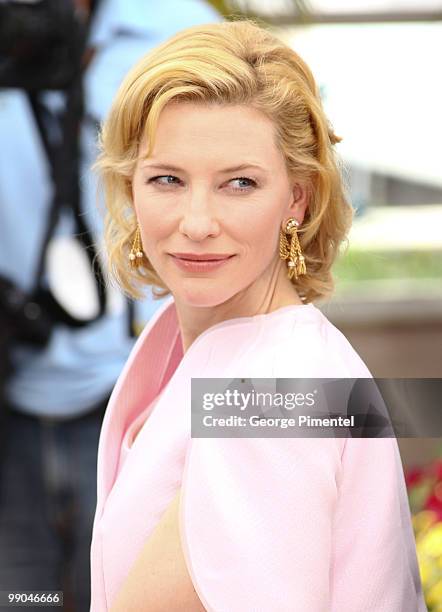 Actress Cate Blanchett attends the 'Robin Hood' Photocall held at the Palais Des Festivals during the 63rd Annual International Cannes Film Festival...