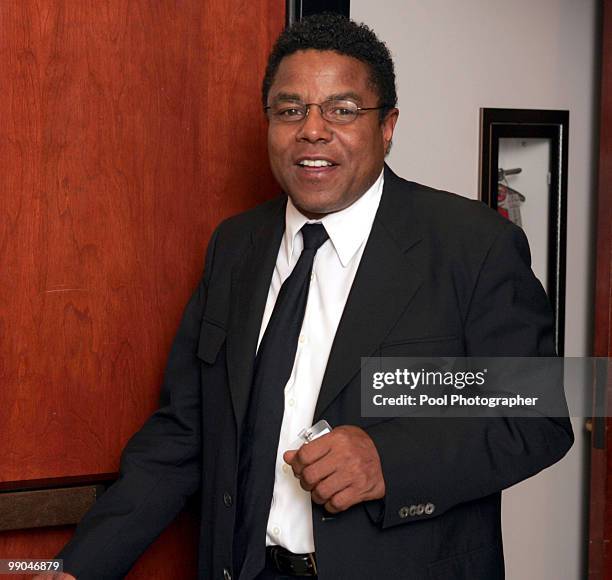 Tito Jackson at his brothers molestation trial at the Santa Barbara County Courthouse in Santa Maria, California. March 10, 2005.