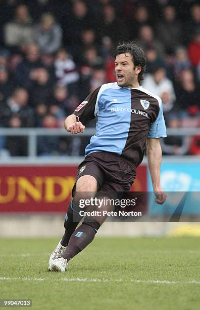 Brian Barry-Murphy of Bury during the Coca Cola League Two match between Northampton Town and Bury held at the Sixfields Stadium on May 8, 2010 in...