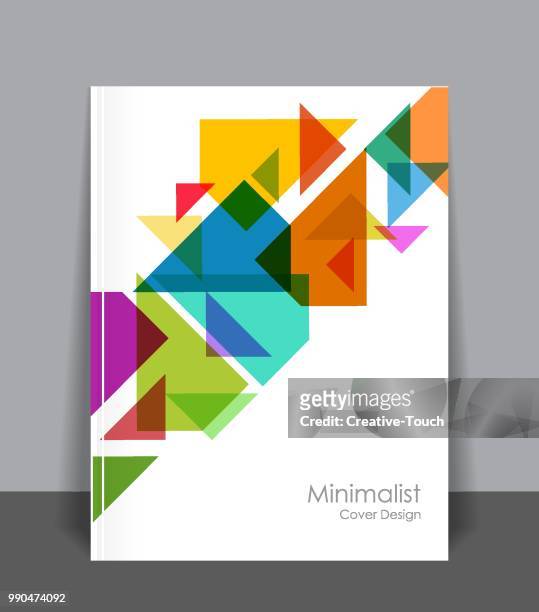 minimalistische cover-design - bedecken stock-grafiken, -clipart, -cartoons und -symbole