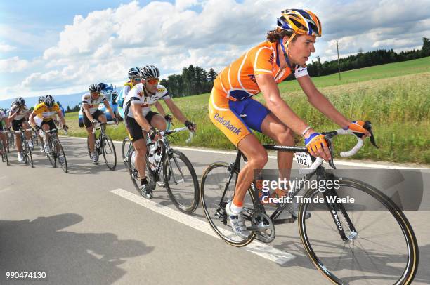 Tour De Suisse, Stage 7Dekker Thomas , Reynes Mimo Vicente , Kirchen Kim Yellow Jersey, Gruy?Res - Lyss Etape Rit, Tim De Waele