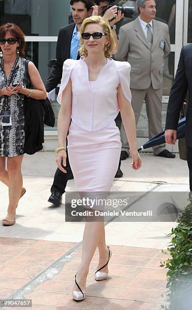 Actress Cate Blanchett attends the 'Robin Hood' Photocall held at the Palais Des Festivals during the 63rd Annual International Cannes Film Festival...
