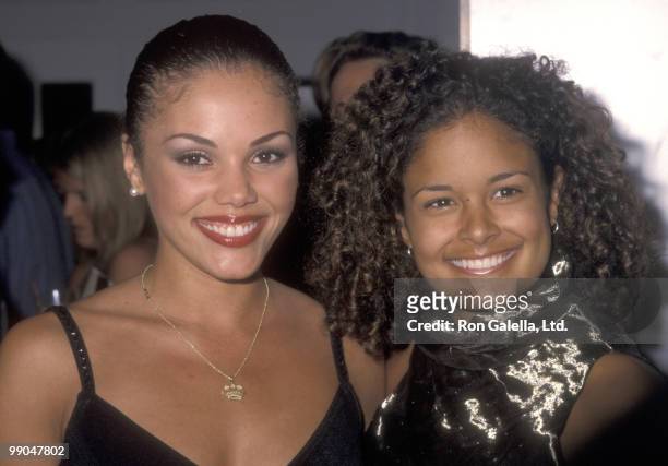Miss USA 2000 Lynette Cole and Miss Teen USA 1999 Ashley Coleman attend the Ninth Annual Boathouse Rock Dance Party to Benefit amfAR on June 12, 2000...