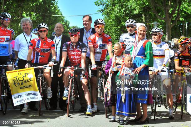 Tour De France, Stage 1Illustration Illustratie, Start Depart, Folklore Brest, Nicki Sorensen S?Rensen, Brest Mascotte Supporters Fans, Cadel Evans ,...