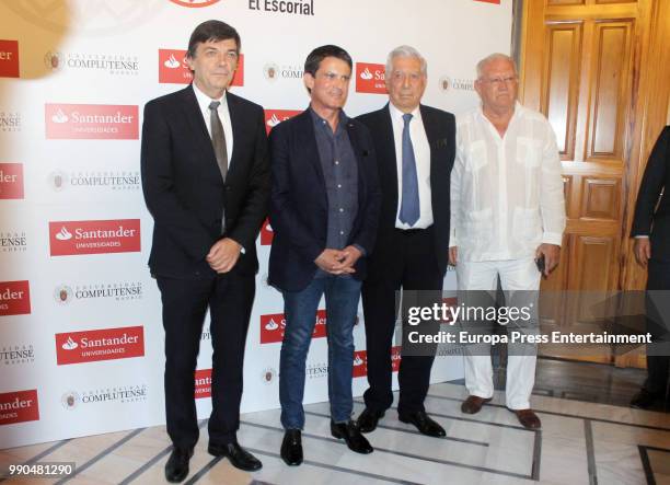 Rector of the Complutense University of Madrid Carlos Andradas, Former French Prime Minister Manuel Valls, Nobel prize winner for literature Mario...