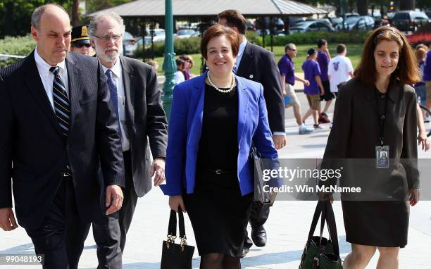 Supreme Court nominee, Solicitor General Elena Kagan arrives for meetings with Senators at the U.S. Capitol May 12, 2010 in Washington, DC. If...